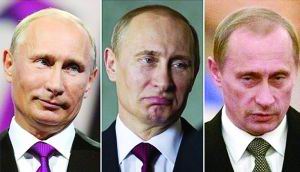 普京近日接受访谈左一与其他近年来的照片对比，差别不大